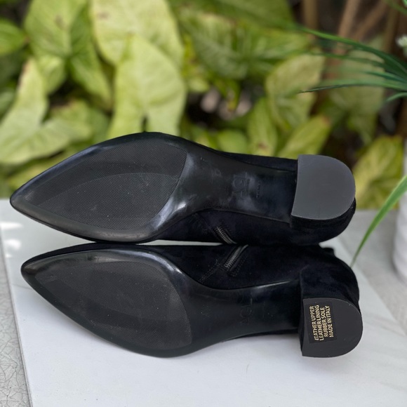 - AGL Notch bootie black Suede leather Ankle boots 36.5 Us 6.5 women,New - Picture 13 of 13